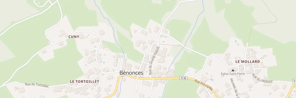 Plan du 96 Imp du Petit Fossot à Bénonces