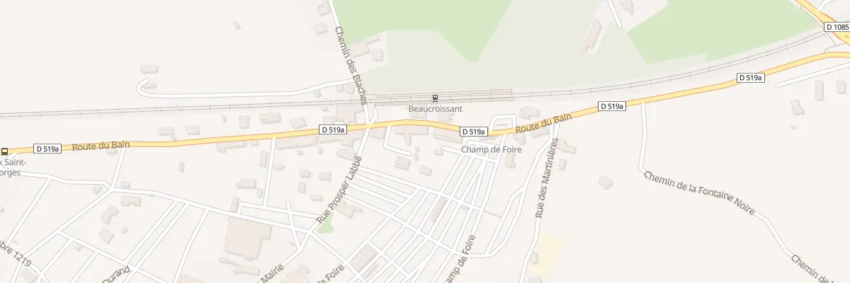 Plan du 510 Rte du Bain à Beaucroissant