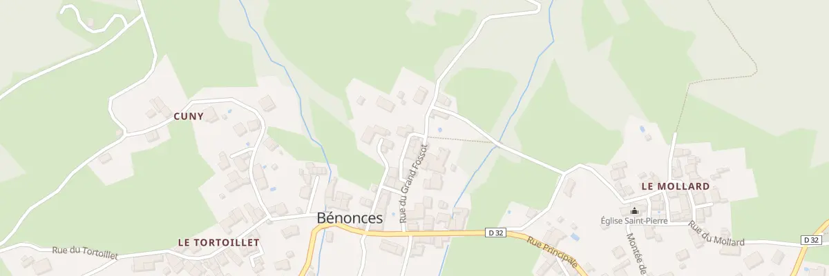 Plan du 60 Rue des Rochettes à Bénonces