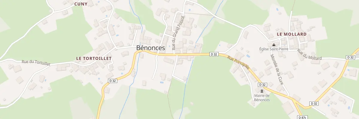 Plan du 382 Rue Principale à Bénonces