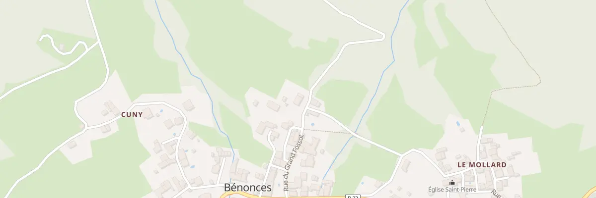 Plan du 151 Rue du Grand Fossot à Bénonces