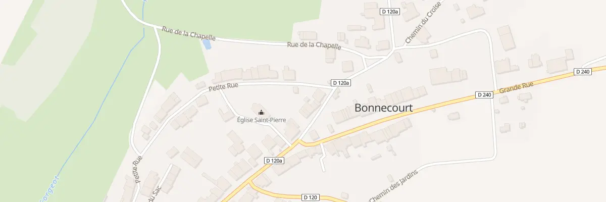 Plan du 3 Rte de Montigny à Bonnecourt