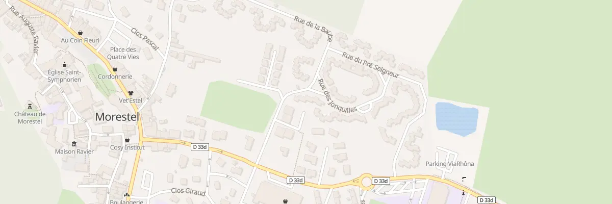 Plan du 34 Rue de la Baube à Morestel