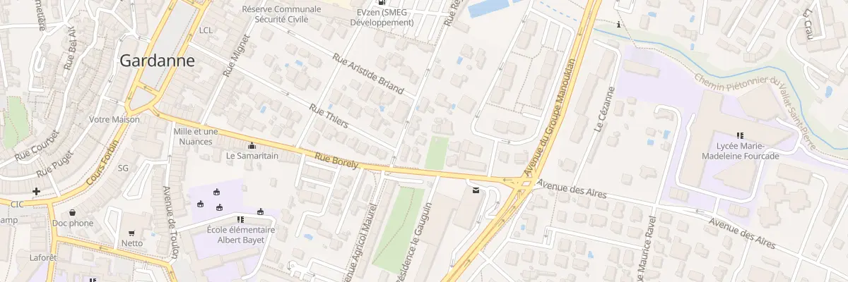 Plan du 31 Rue Borely à Gardanne