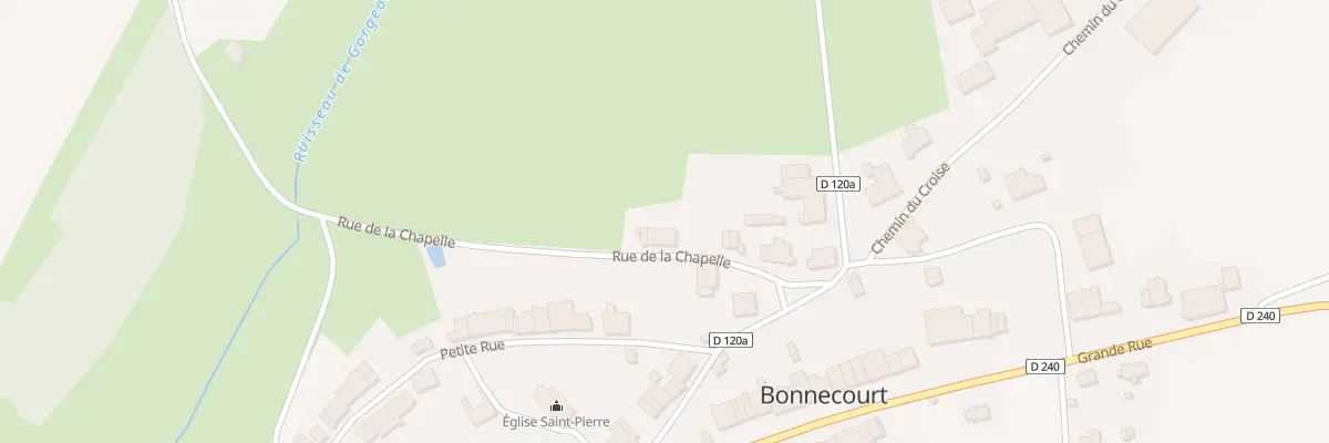 Plan du 4 Rue de la Chapelle à Bonnecourt