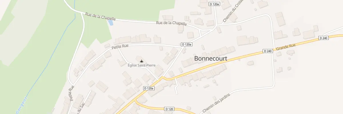 Plan du 5 Rte de Montigny à Bonnecourt