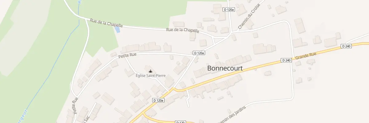 Plan du 7 Rte de Montigny à Bonnecourt