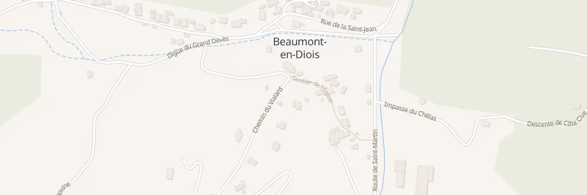 Plan du 243 Che du Vialard à Beaumont-en-Diois