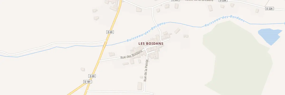 Plan du 175 Rue des Boidans à Menglon