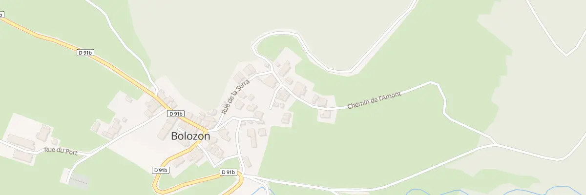 Plan du 44 Che de l’Amont à Bolozon