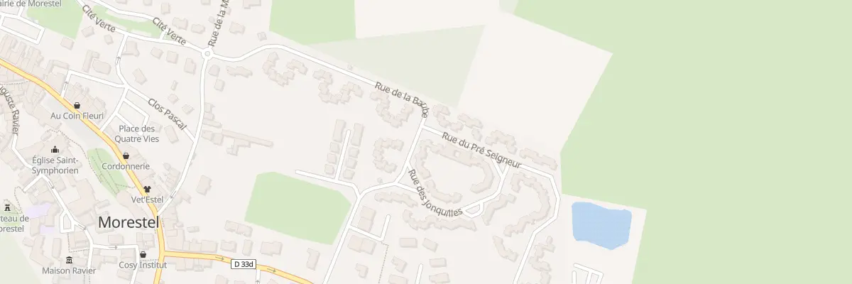 Plan du 2 Rue du Pré Seigneur à Morestel