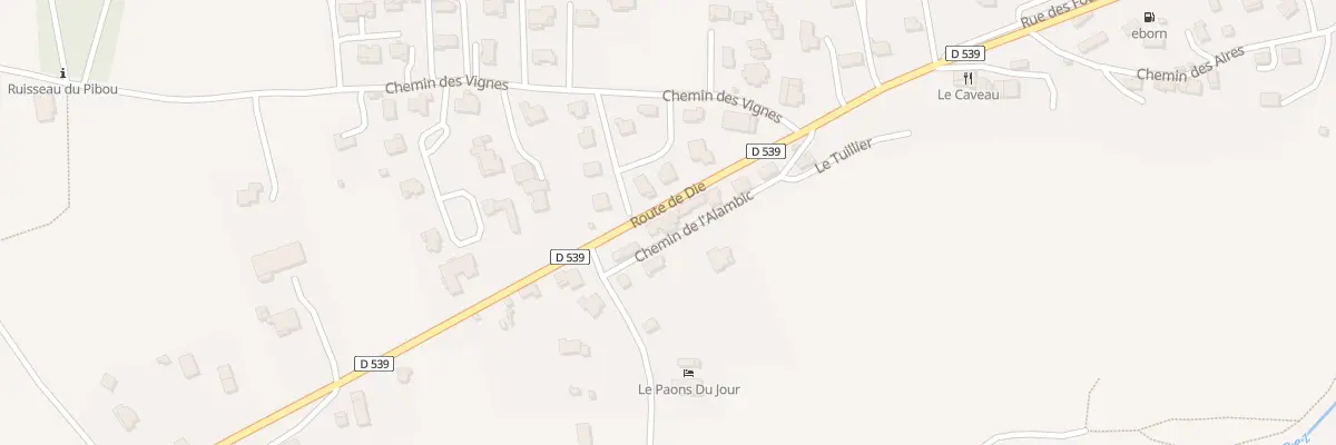 Plan du 5487 Le Tuillier à Châtillon-en-Diois
