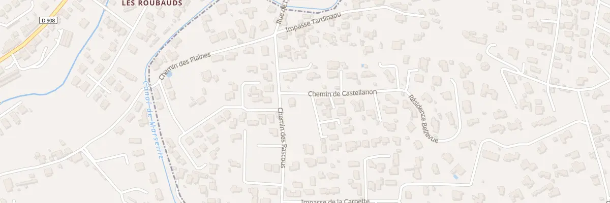 Plan du 46 Chem de Castellanon à Allauch