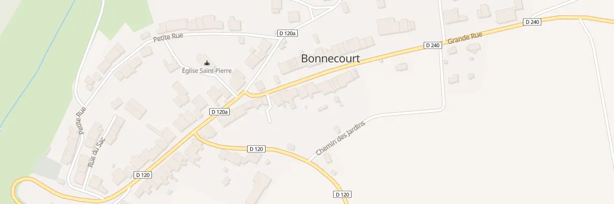 Plan du 30 Gr Grande Rue à Bonnecourt