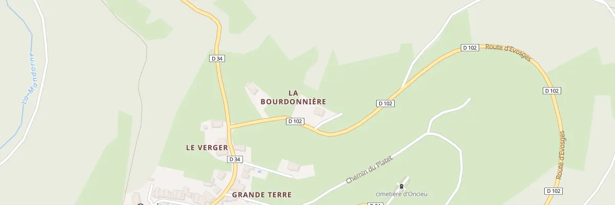 Plan du 291 Rte d’Evosges à Oncieu
