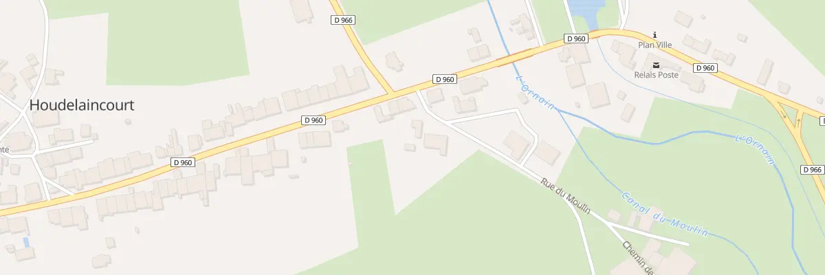 Plan du 2 Rue du Moulin à Houdelaincourt