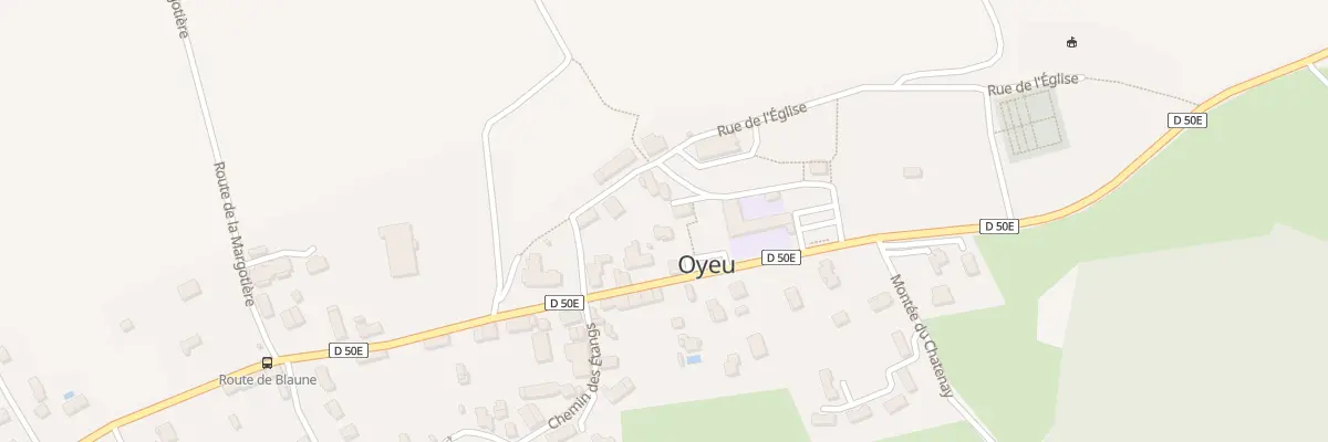 Plan du 128 Rue de l’Eglise à Oyeu