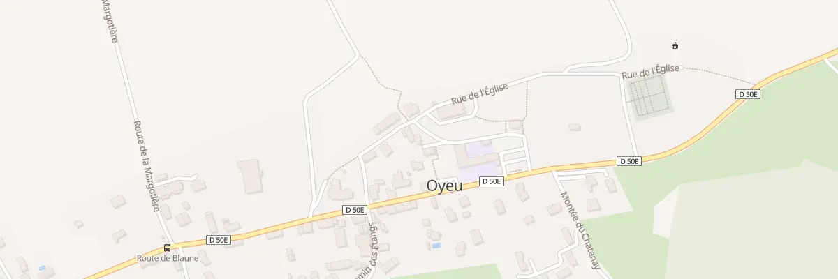 Plan du 136 Rue de l’Eglise à Oyeu