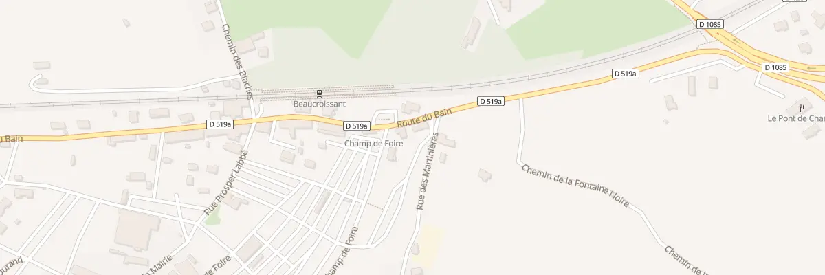 Plan du 620 Rte du Bain à Beaucroissant