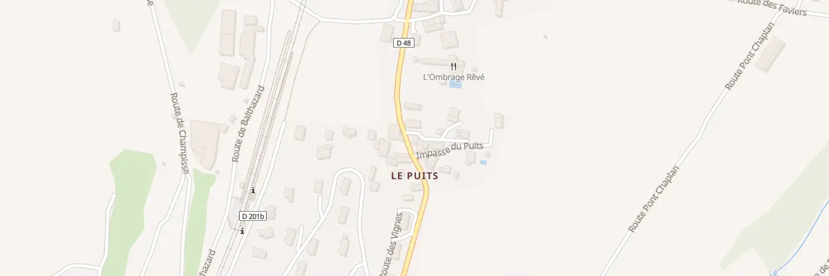 Plan du 332 Rte du Puits à Poliénas