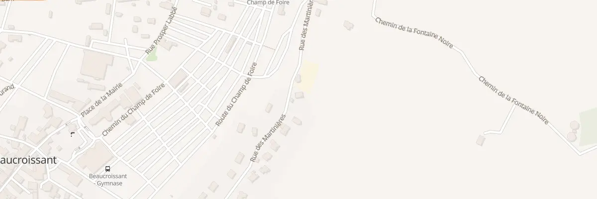 Plan du 420 Rue des Martinières à Beaucroissant