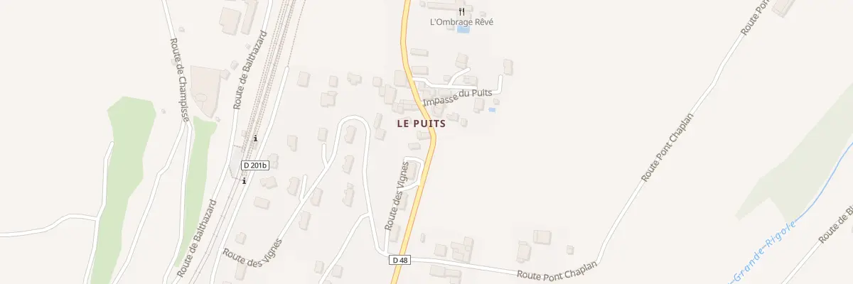 Plan du 251 Rte du Puits à Poliénas