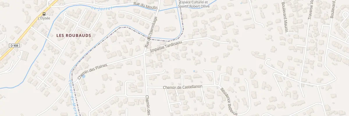 Plan du 1 Les Burelles à Allauch