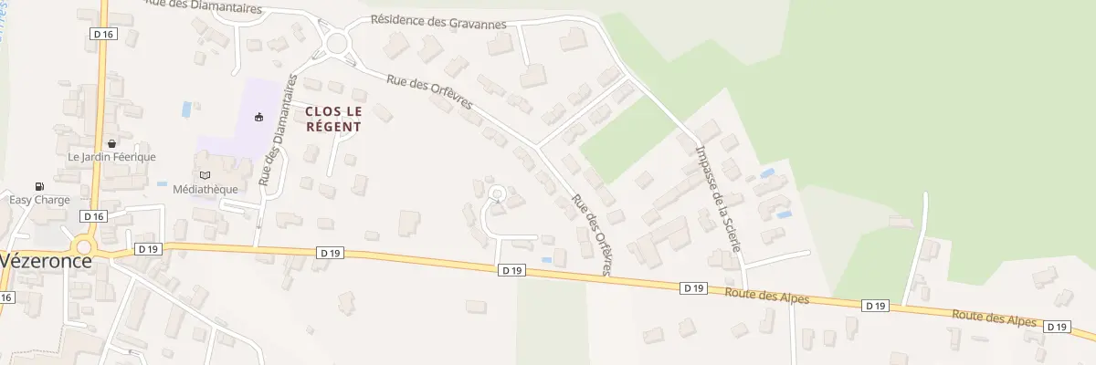 Plan du 101 Rue des Orfevres à Vézeronce-Curtin