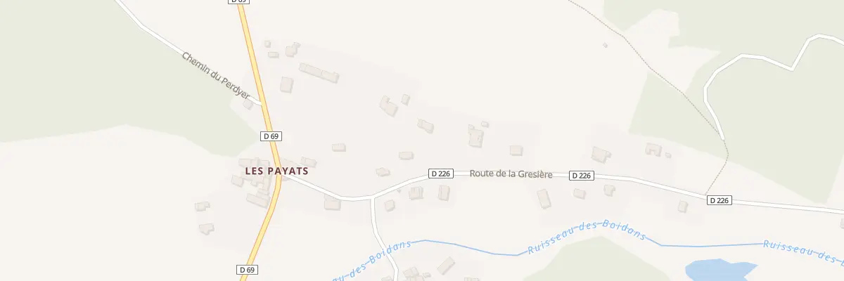 Plan du 185 Rte de la Grésière à Menglon