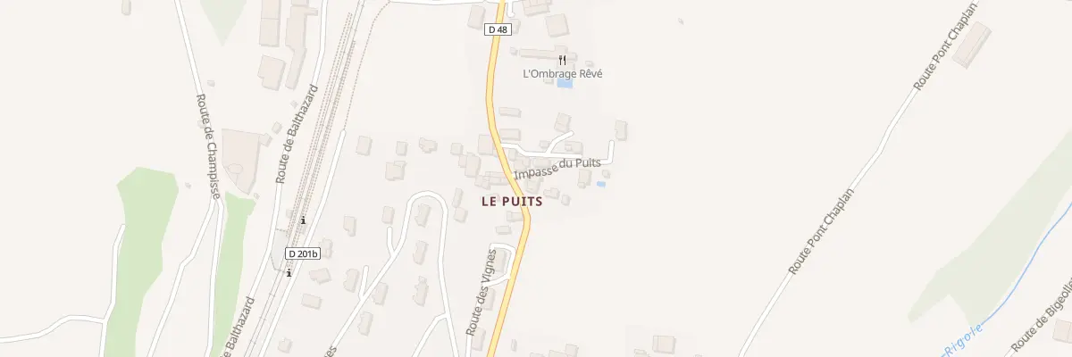 Plan du 292 Rte du Puits à Poliénas