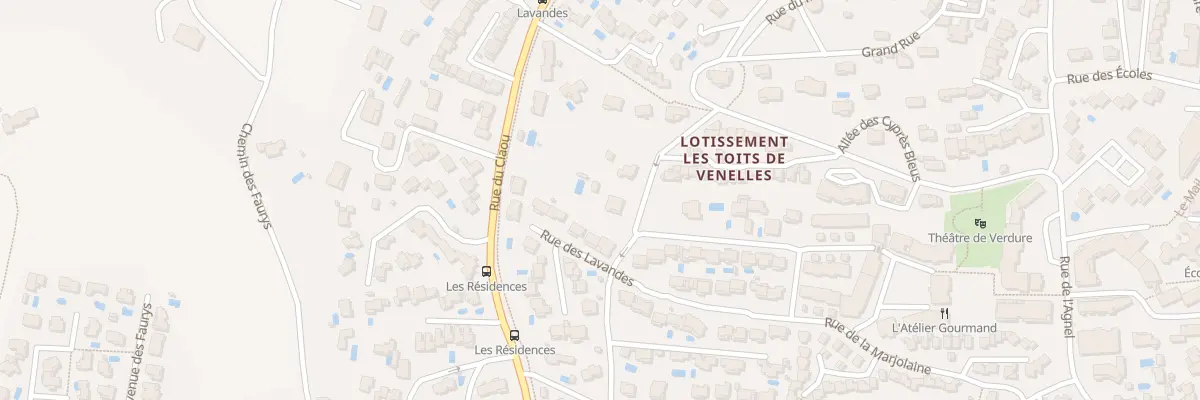 Plan du 12 Che du Papillon à Venelles
