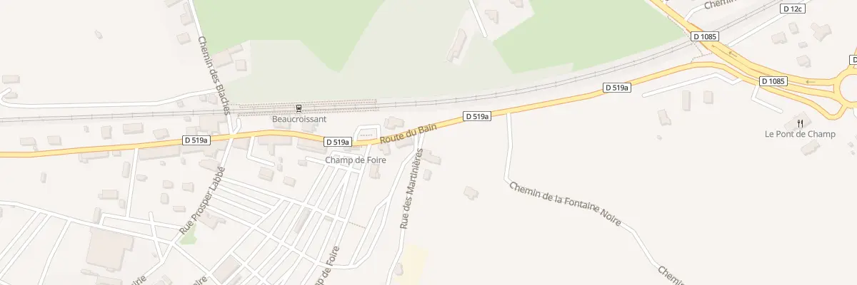 Plan du 620 Rue des Martinières à Beaucroissant