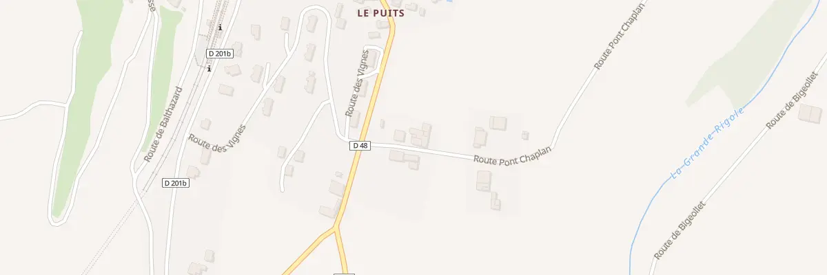 Plan du 45 Rte Pont Chaplan à Poliénas