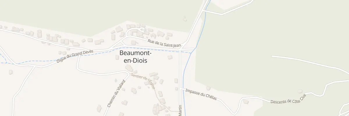 Plan du 52 Rte de Saint Martin à Beaumont-en-Diois