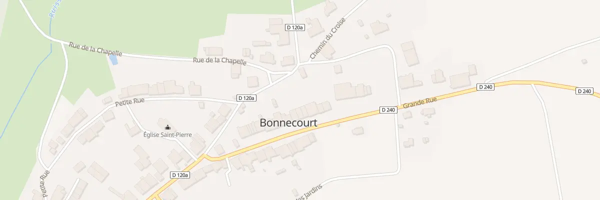Plan du 41 Gr Grande Rue à Bonnecourt