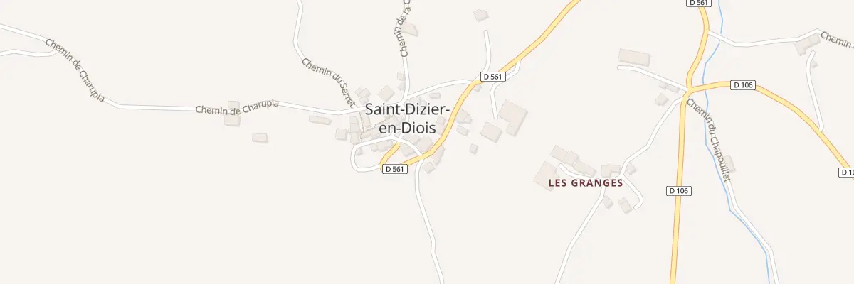 Plan du 8 Rte du Village à Saint-Dizier-en-Diois