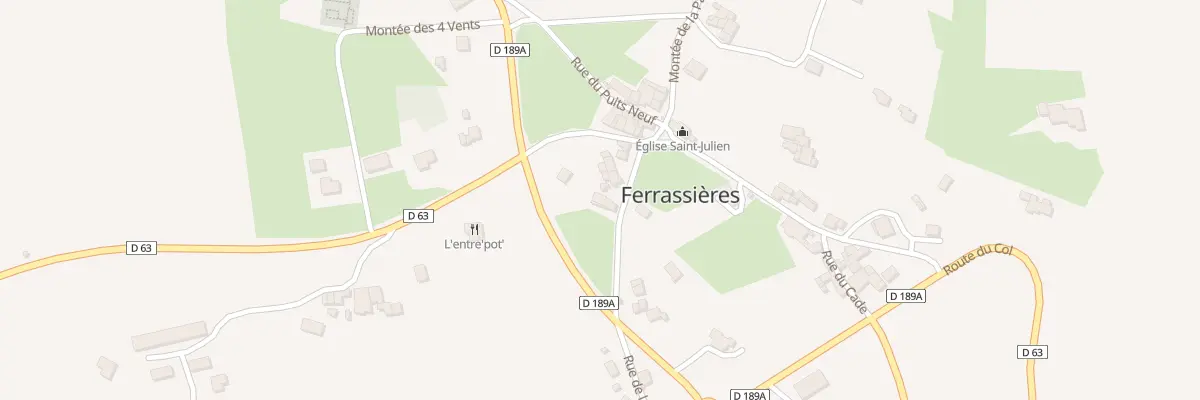 Plan du 60 Rue des Tilleuls à Ferrassières