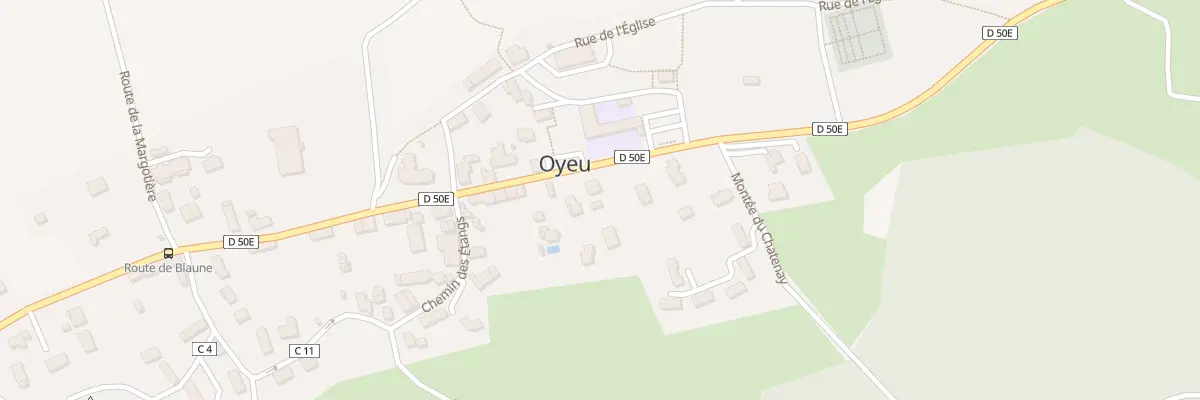 Plan du 381 Rte du Bourg à Oyeu