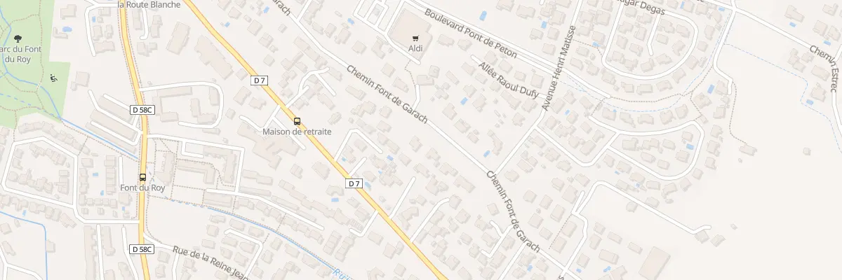 Plan du 510 Che Font de Garach à Gardanne