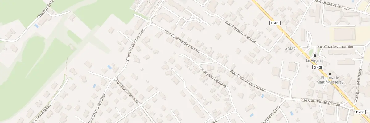Plan du 24 Rue Jean Lejeune à Dole