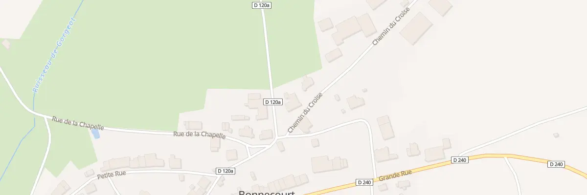 Plan du 1 Che du Croise à Bonnecourt