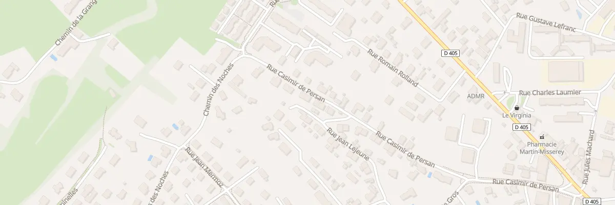 Plan du 25 Rue Jean Lejeune à Dole
