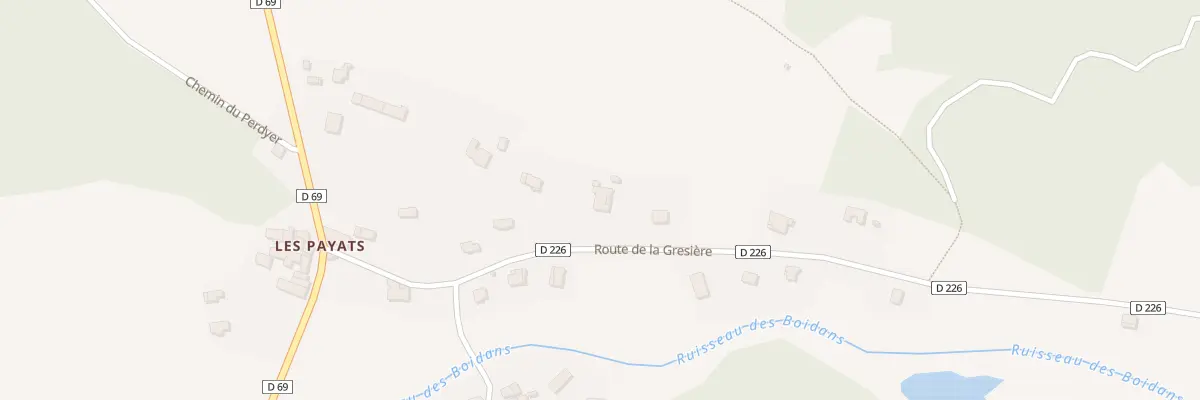 Plan du 245 Rte de la Grésière à Menglon