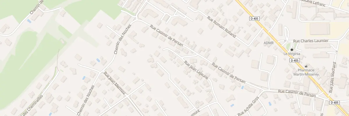 Plan du 22 Rue Jean Lejeune à Dole