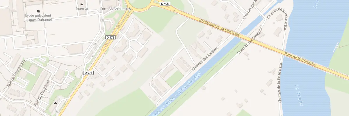 Plan du 58D Che des Rivières à Dole