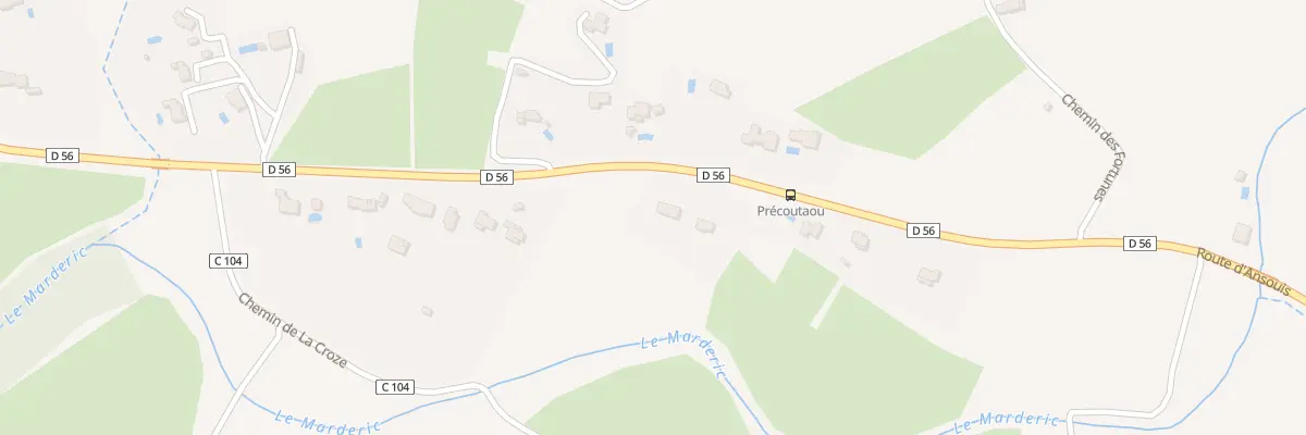 Plan du 5572F Precoutaou à Ansouis