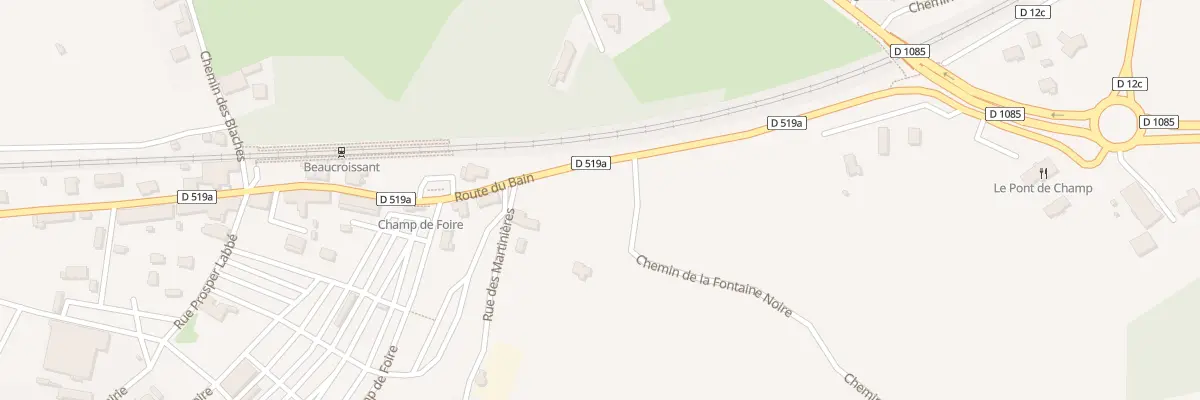 Plan du 720 Rte du Bain à Beaucroissant