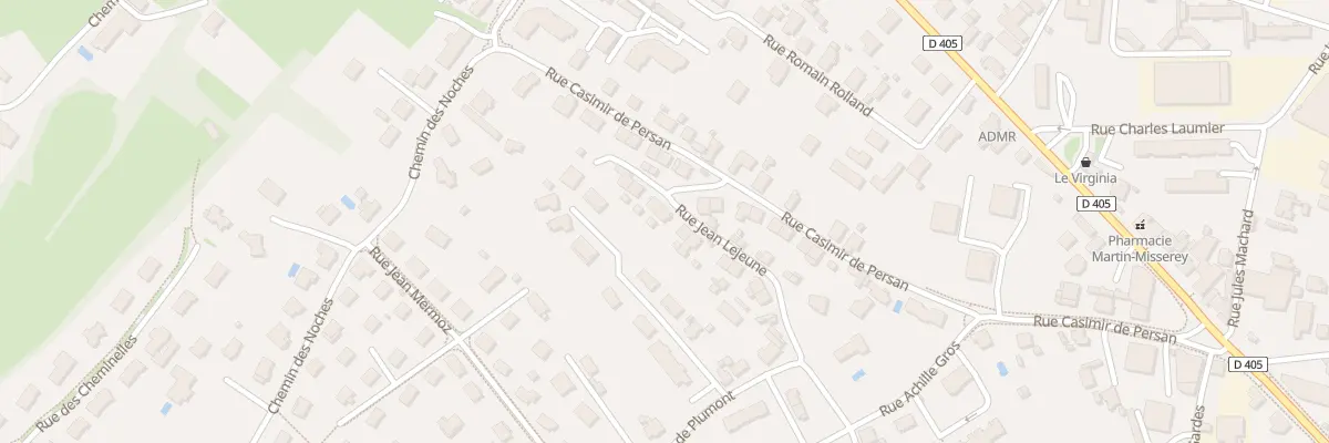 Plan du 18 Rue Jean Lejeune à Dole