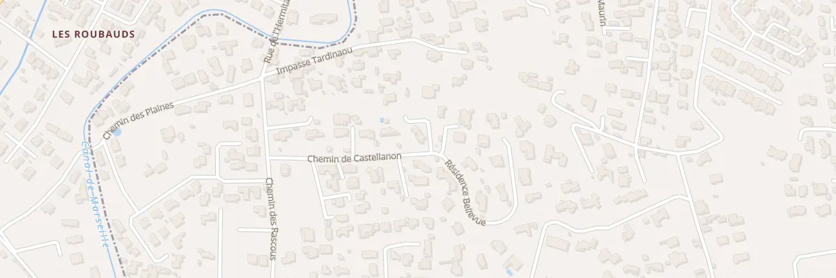 Plan du 9 Che de Castellanon à Allauch
