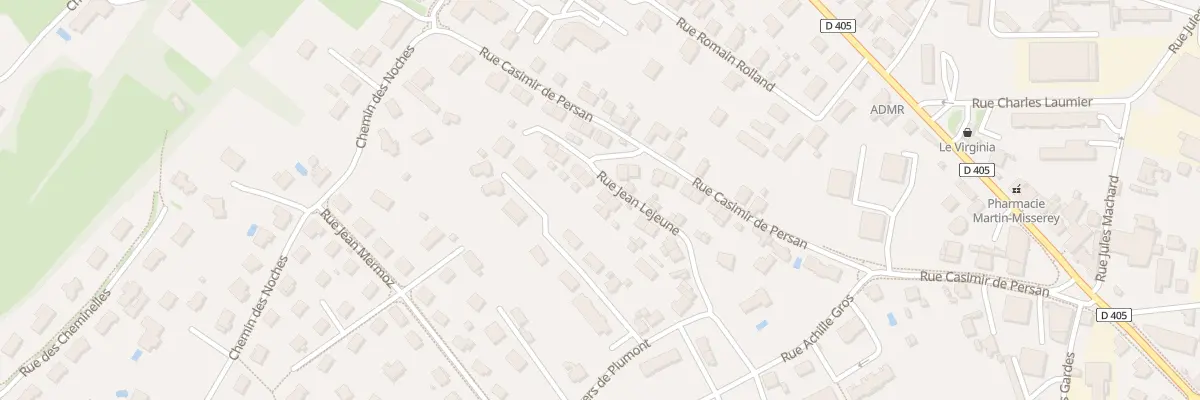 Plan du 16 Rue Jean Lejeune à Dole